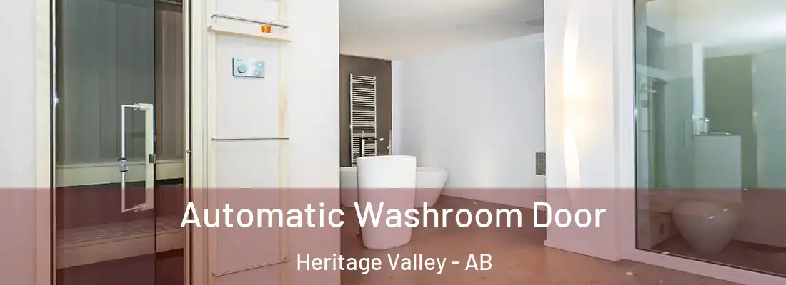  Automatic Washroom Door Heritage Valley - AB