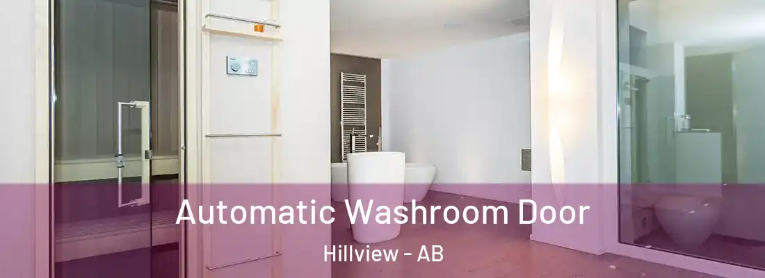  Automatic Washroom Door Hillview - AB