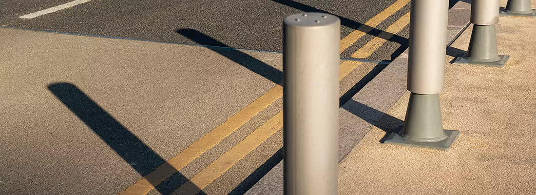 Custom Retractable Barrier Column Installations in Aspen Gardens, AB