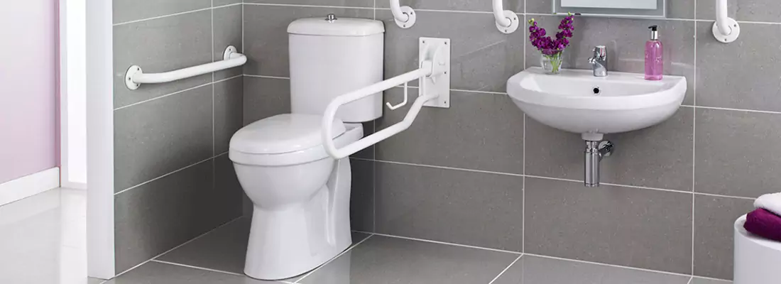Modern Handicap Bathroom Solutions with Safety Features in Aspen Gardens, AB