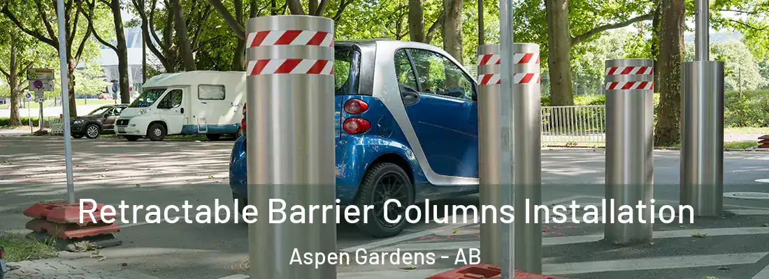  Retractable Barrier Columns Installation Aspen Gardens - AB