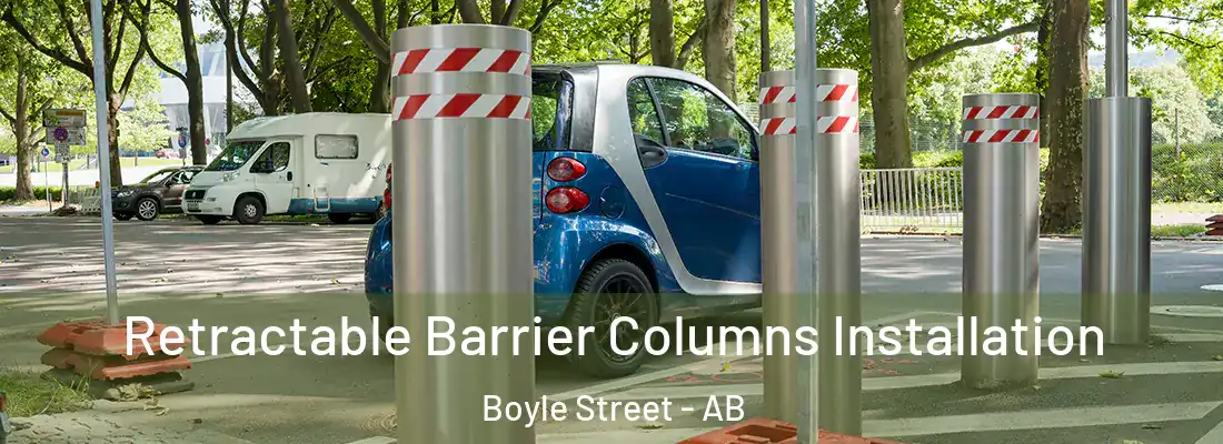  Retractable Barrier Columns Installation Boyle Street - AB