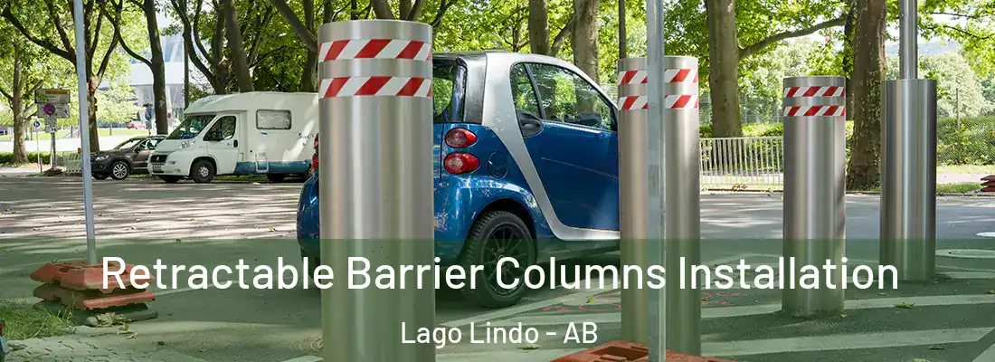  Retractable Barrier Columns Installation Lago Lindo - AB