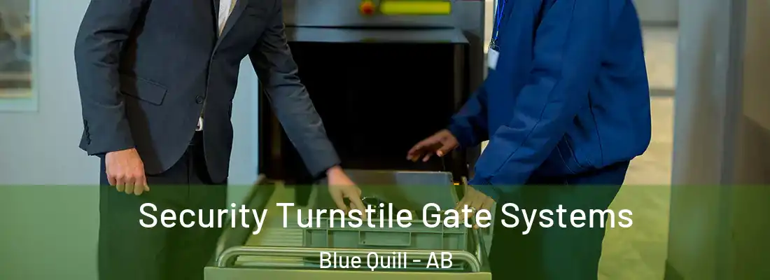  Security Turnstile Gate Systems Blue Quill - AB